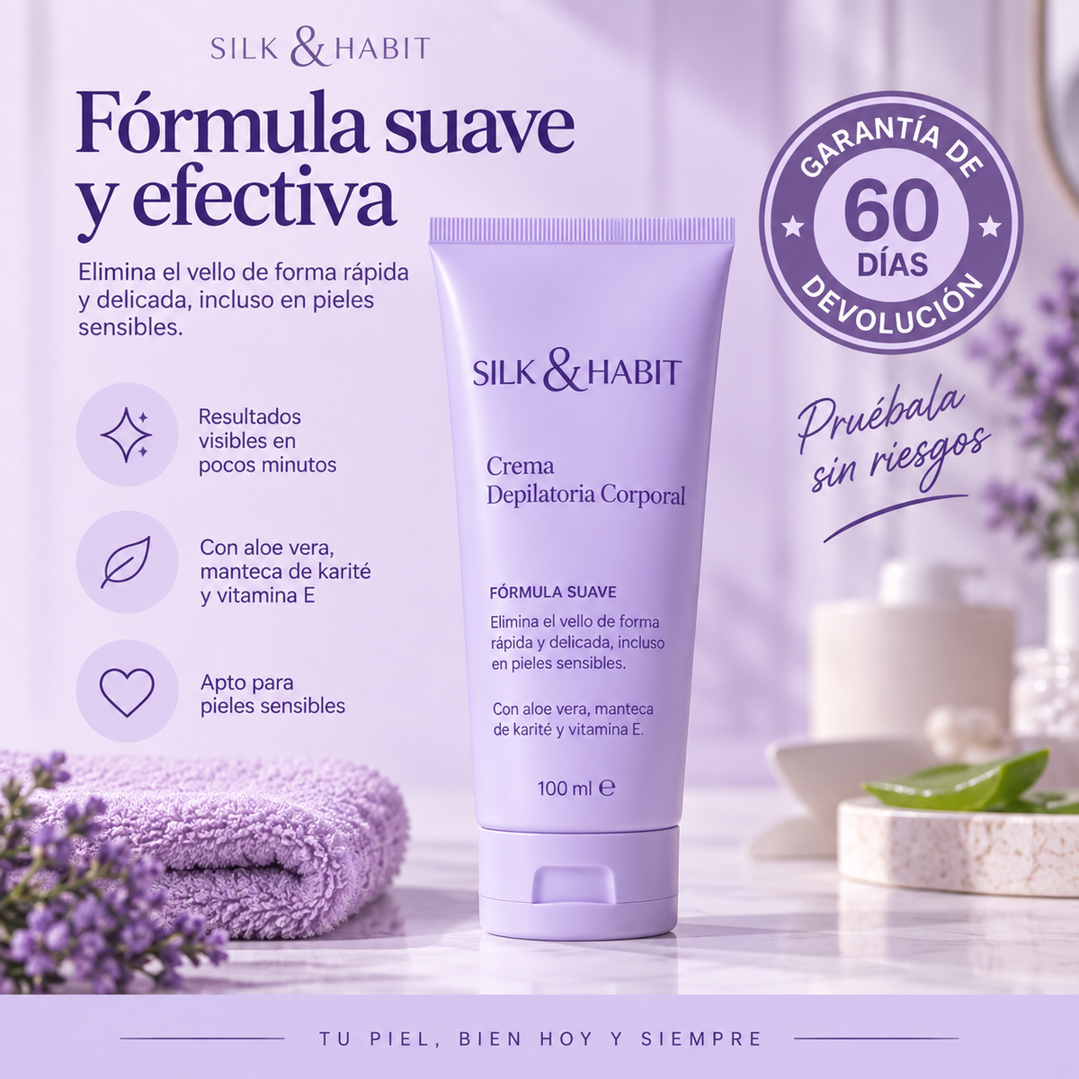Silk&Habit™ — Crema Depilatoria