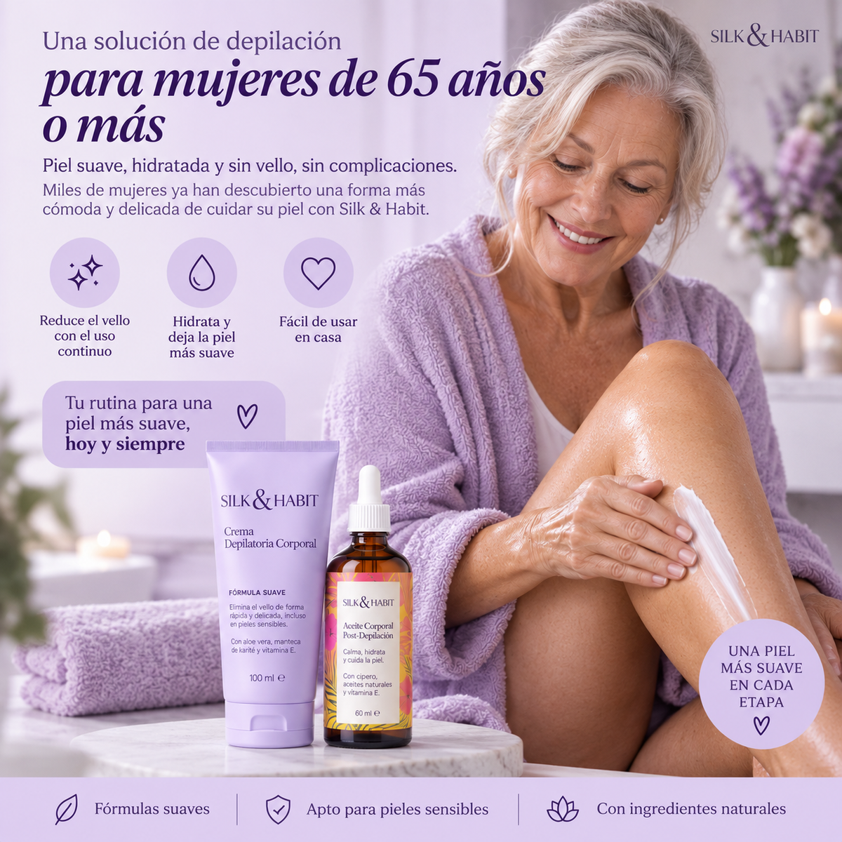 Silk&Habit™ — Crema Depilatoria